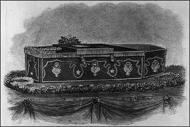 Sketch of Lincoln's Coffin